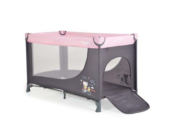 MONI Tommy összecsukható utazóágy 2 szintes, kibújós pink - Image 3