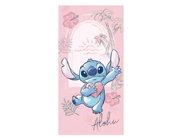 Disney Lilo és Stitch, A csillagkutya Heart fürdőlepedő, strand törölköző 70x140cm (Fast Dry)