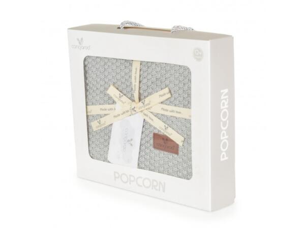 POPCORN Kötött takaró 80x100cm SZÜRKE - Image 3