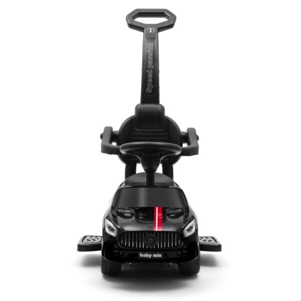 Zenélő bébitaxi vezetőrúddal Baby Mix RACER fekete - Image 4