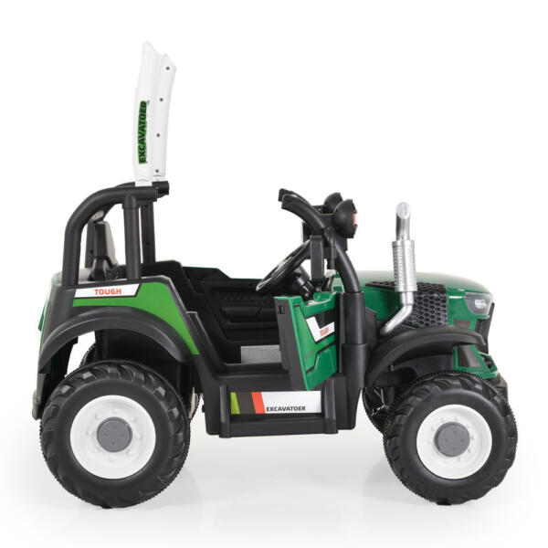 BO HARVEST traktor, elektromos, 2motoros ZÖLD - Image 2